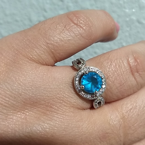no Brand Jewelry - NEW Sterling Ring blue💙stone 925